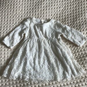 Elegant White Lace Kids Dress